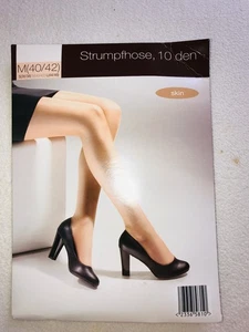 Vintage Strumpfhose toeless BLUE MOTION 10 DEN Gr.M Gr.40-42 skin - Bild 1 von 2