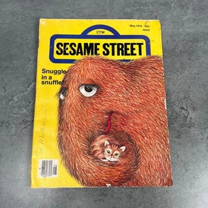 VTG Sesame Street Magazine May 1978 Snuggle in a Snuffle Vintage Childrens Book - Bild 1 von 16