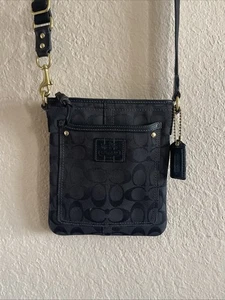 Coach Umhängetasche Handtasche schwarz gold Details Nr. F0767-40897 - Bild 1 von 20