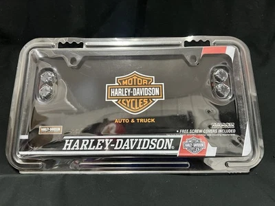 Harley Davidson License Plate Frame Brand New MSRP 41.99 Printed 2020 Authentic - Image 1 of 3