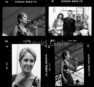 '90 Joan Baez Luke Bloom Newport Folk Fest Old Original 35mm 4 Negative Lot A784 - Picture 1 of 1