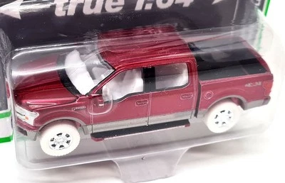 Autoworld 1/64 Ford F-150 Lariat 2019 versión Chase neumáticos blancos rojo metálico Foto 1 de 4