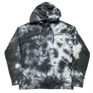 Lululemon Jacket Mens Size L City Sweat Hoodie Pullover Drawstring Tie-Dye Gray - Picture 1 of 5