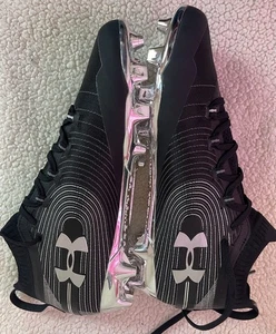Under Armour Spotlight MC Black Football Cleats Men's Size 11.5 (3020675-001) - Picture 1 of 9