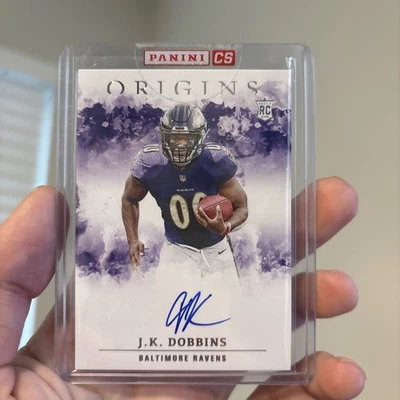 2020 Panini Origins Football Jk Dobbins Rookie Auto  - Image 1 of 2
