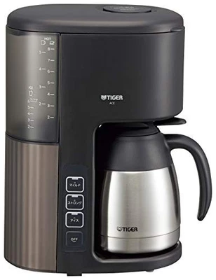 Tiger Thermos (TIGER) Cafetera para 8 Tazas Aspiradora Acero Inoxidable Servidor con Foto 1 de 4