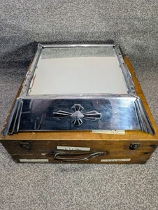Vintage Art Deco Plateau Mirrored Wedding Cake Stand With Original  Storage Box - Picture 1 of 17
