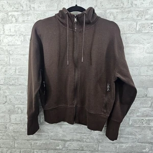Old Navy Active Dynamic Fleece Zip Up Hooded Jacket Size Med Small - Picture 1 of 5
