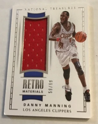 2017 Panini National Treasures Retro Materials Danny Manning #RM-18 59/99 - Image 1 of 2
