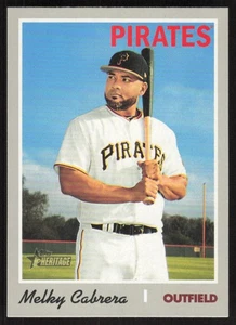 2019 Topps Heritage Melky Cabrera #629 Pittsburgh Pirates - Picture 1 of 2