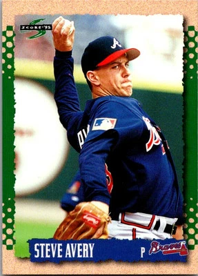 1995 Score #185 Steve Avery - Image 1 of 2