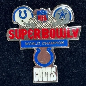 Colts vs Dallas Cowboys Super Bowl V World Champion Colts Pin 1971 - Picture 1 of 7