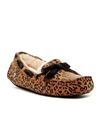 NEW 2016 UGG Australia Dakota Bow Leopard Moccasin Size 6 - Image 1 of 4