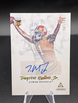 TRAYVON MULLEN JR #RI-TM /149 RC 2019 PANINI LUMINANCE AUTO - Image 1 of 2