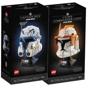 LEGO Star Wars 75350 +75349 Clone Captain Rex & Commander Cody Helmets Brand new - Picture 1 of 2