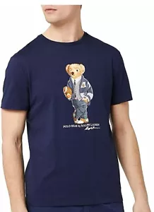 POLO RALPH LAUREN HERREN Unisex Bär Rundhalsausschnitt T-Shirt **SCHWARZ**X-LARGE* NEU MIT ETIKETT - Bild 1 von 5