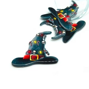 1, 4 or 20 BULK pcs Creepy Christmas Witch Wizard Hat Charms -US Seller- GR1188 - Picture 1 of 4