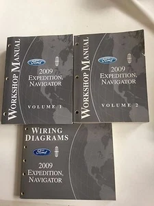 2009 Ford Expedition Navigator Workshop Manual Volume 1 & 2 W Wiring Diagrams - Picture 1 of 1