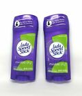 Lady Speed Stick 2 PACK Invisible 48hr Powder Fresh Deodorant 2.3oz Large