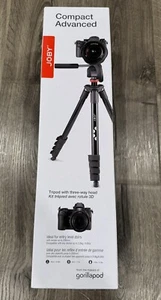 JOBY Compact Advanced Smart 65" Universal Camera Video Tripod Kit BRAND NEW - Picture 1 of 9