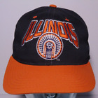 1990s Vintage Illinois Fighting illini Starter Snapback Hat Basketball Football