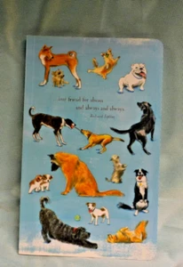 NOTIZBUCH JOURNAL TAGEBUCH HUNDE SOJATINTE 5 X 8 ZOLL 55 REGELSEITEN ILLUSTRIERT NEU - Bild 1 von 5