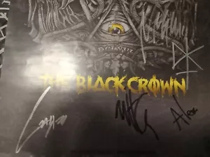 suicide silence signed poster and cd the black crown Mitch Lucker deathcore - Bild 1 von 7