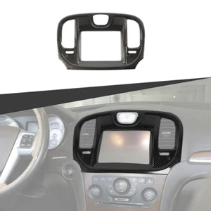 Carbon Fiber Center Console GPS Navigation Cover Trim For Chrysler 300 2015-2021 - Picture 1 of 8
