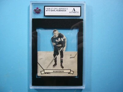 1936/37 O-PEE-CHEE V304D NHL HOCKEY CARD #115 EARL ROBINSON KSA A PL 36/37 OPC - Image 1 of 4