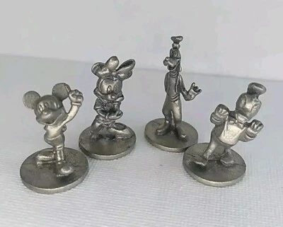 ¿Escena? Disney 4 Piezas de Repuesto 1ª Edición 2004 Mickey Minnie Donald Goof Foto 1 de 4