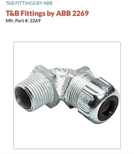 Thomas & Betts flüssigkeitsdichter 90 Grad 1/2" Kabelstecker 0,375-0,500 (NEU) Stck-1 - Bild 1 von 13