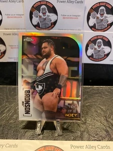 2020 Topps Chrome Bronson Reed Rookie Card Refractor No.75 WWE - Picture 1 of 2
