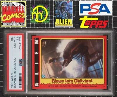 1979 Topps Alien - 83 Xenomorph / Blown Into Oblivion - PSA 8.5 NM-MT+ - Image 1 of 4