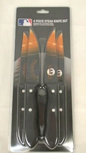 San Francisco Giants 4 Piece Steak Knife Set Knives 420 Stainless Steel - Imagen 1 de 1