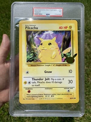 Pokemon Pikachu Base Set First Partners Jumbo BIG Size #58 PSA 7 - Image 1 of 3