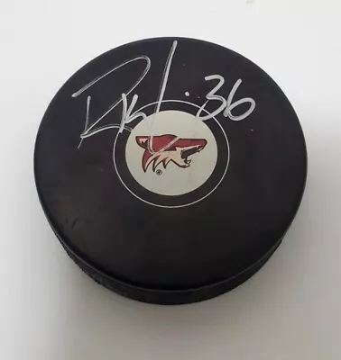 Rob Klinkhammer Signed Hockey Puck Arizona Phoenix Coyotes Autographed  - Image 1 of 3