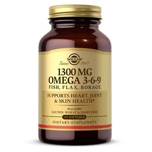 Solgar 1300 mg Omega 3-6-9 60 Softgels - Picture 1 of 4