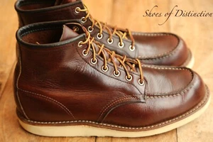 Redwing Red Wing 8138 Brown Burgundy Leather Boots Shoes Men's UK 8.5 US 9.5 - Picture 1 of 11