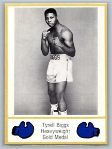 1986 Brown's Boxing Cards Tyrell Biggs #65 Heavy Weight Gold Medal (RC) - NM - Picture 1 of 2