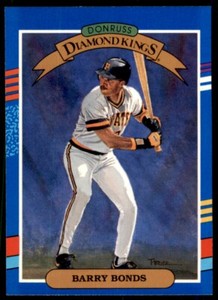 1991 Donruss Diamond Kings #4 Barry Bonds fRwblu