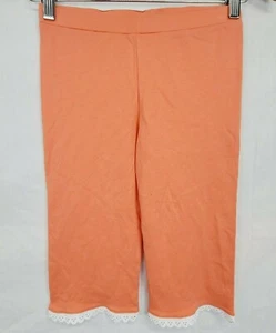 Lemon Loves Lime Pants Size 10Y Girls Crop Capri Orange Pull-On - Picture 1 of 3