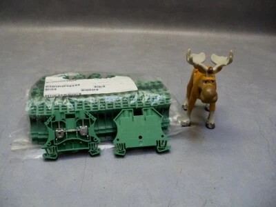 Feed-through terminal 6 mm 800 V green WDU 6 Weidmüller 1020290000 lot of 26 - Image 1 of 4