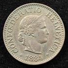 Switzerland  1884, Coin, Inv#G269