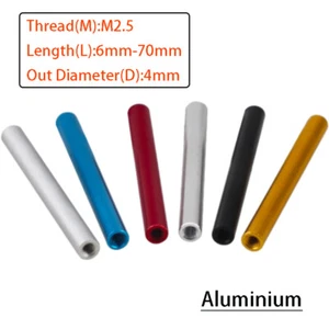 M2,5 Zylinderstifte Innengewinde Aluminium Rundgewinde Bolzen - Bild 1 von 12
