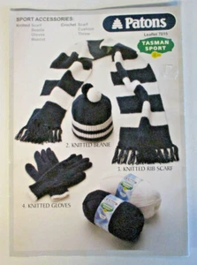 Patons Knitting & Crochet Book - Sport Accessories - Book No 7015 - Picture 1 of 4