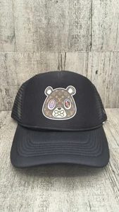 Kanye Graduation Bear Custom Louie Trucker Hat Mesh Back Snapback Cap - KVSPORTS - Picture 1 of 6