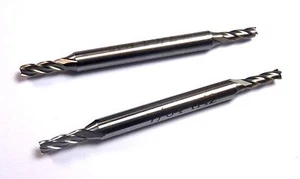 Cobalt Double End Mills 7/64" 4FL 3/16" x 21/64" x 2-1/4" (2 Pcs) - Picture 1 of 1