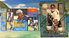 RYAN SMYTH RC AUTO LOT 2 TOPPS FINEST SIGNATURE ROOKIES 1994 ROOKIE OILERS