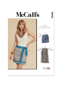 McCalls SEWING PATTERN M8409 Easy Beginner Misses Wrap Skirt Size H5 U5 6-24 - Picture 1 of 7