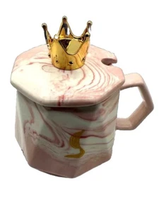 Juego de té Crown Duo Present Of Star de cerámica y metal nuevo en caja - Imagen 1 de 4